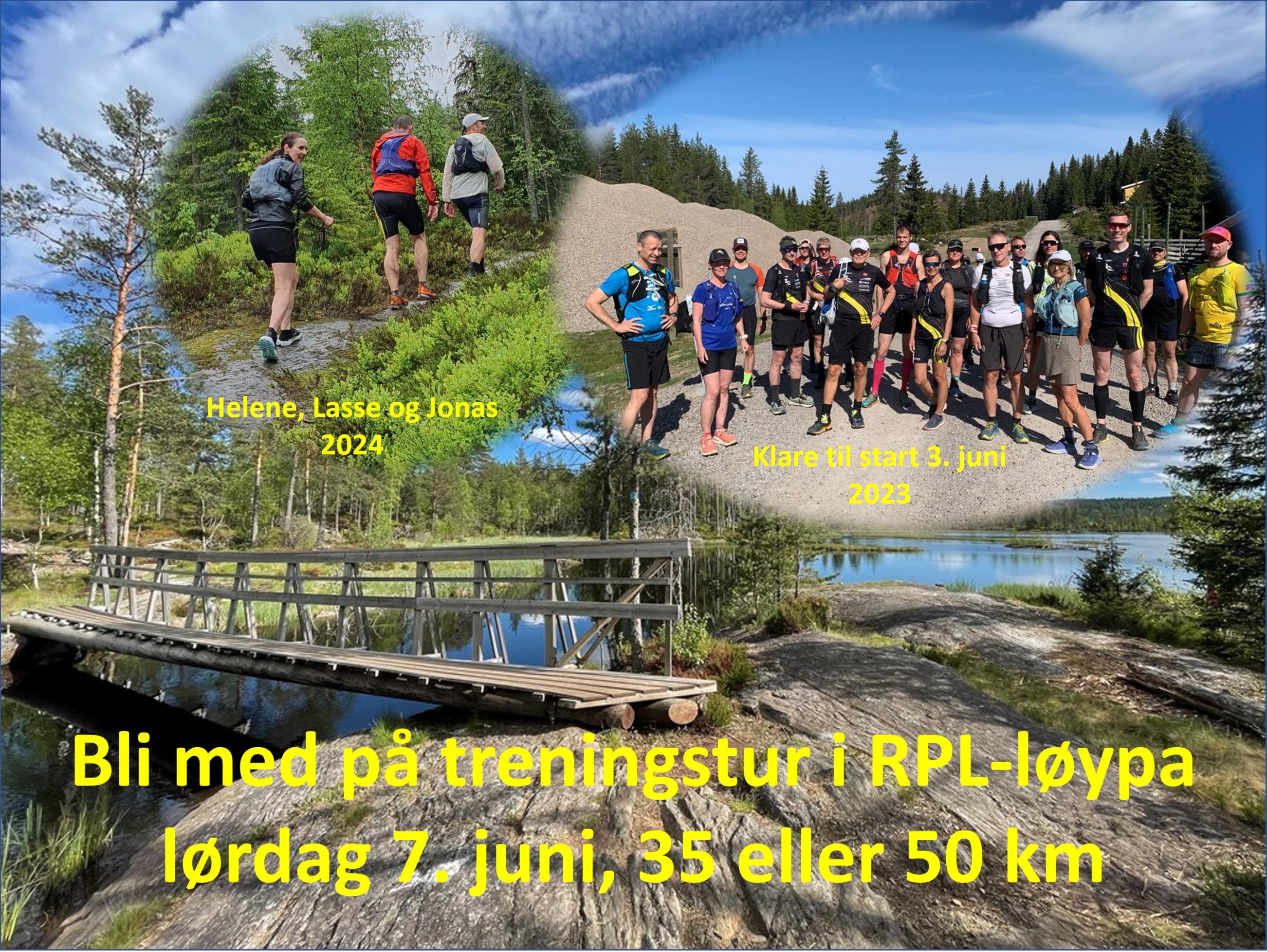 Treningstur og arrangørløp i RPL-løypa lørdag 7. juni - bli med, meld deg på!